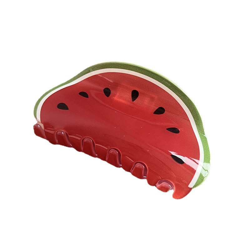 Summer Acrylic Fruit Hair Claw Clip for Women