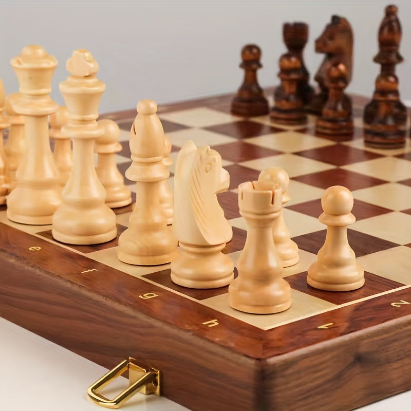 Wooden Chess Set - Perfect for Home and Travel