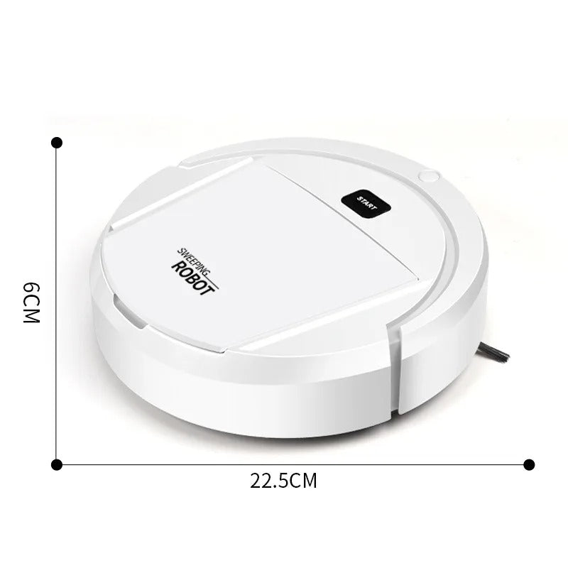 Smart robot vacuum cleaner with ultra-quiet cleaning and HEPA filtration