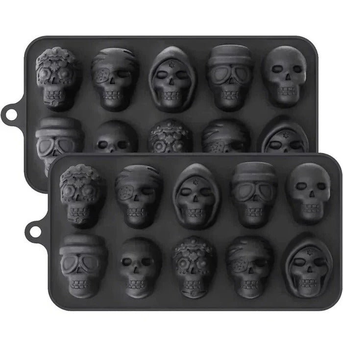 Skull-Shaped Ice Cube Tray