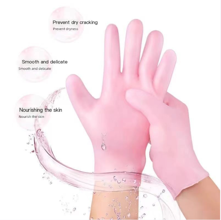 Soft Silicone Protective Moisturizing Gloves And Socks