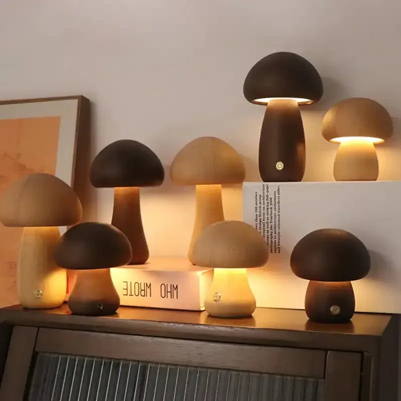 Mushroom Night Light Bedside Lamp
