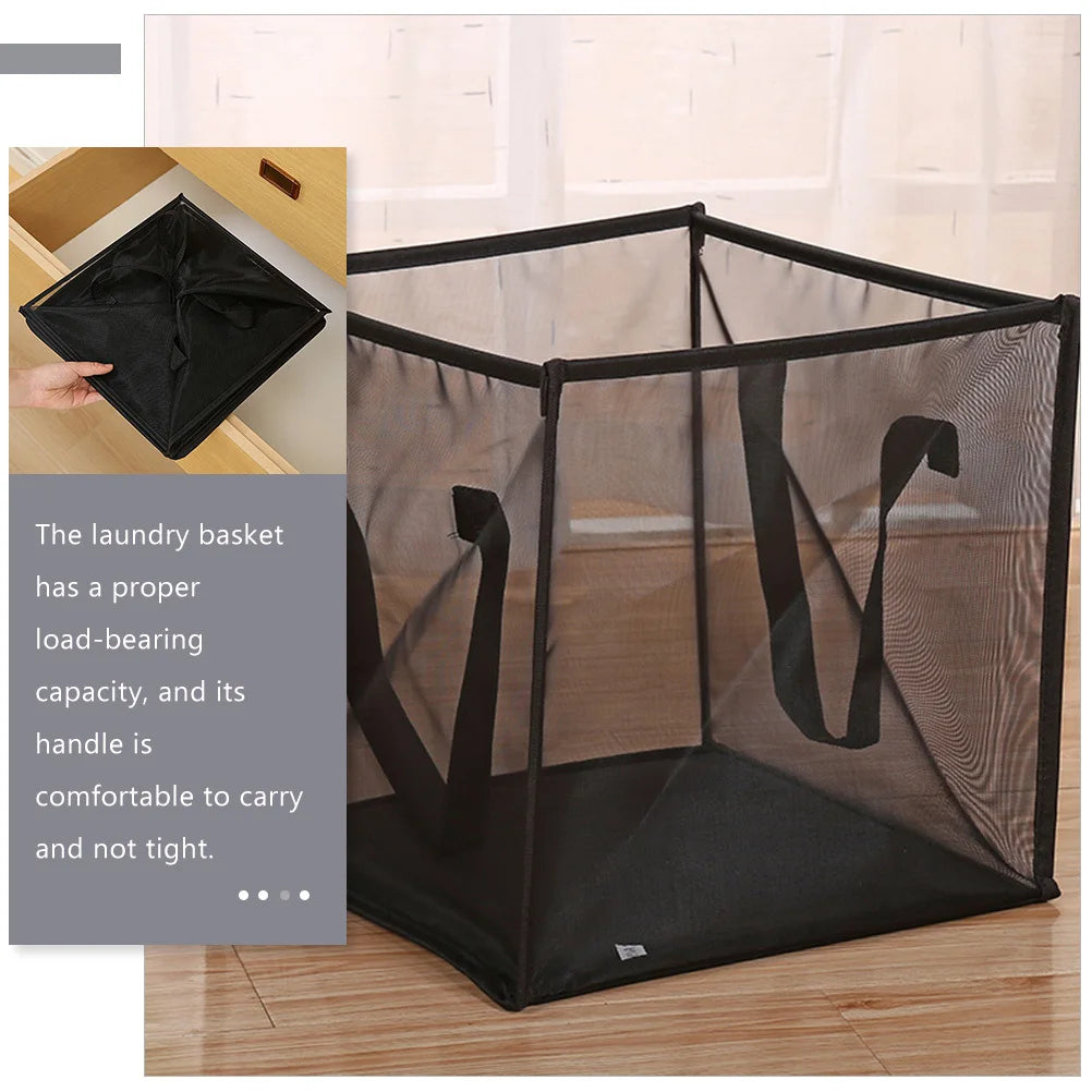Foldable Mesh Laundry Hamper with Handles