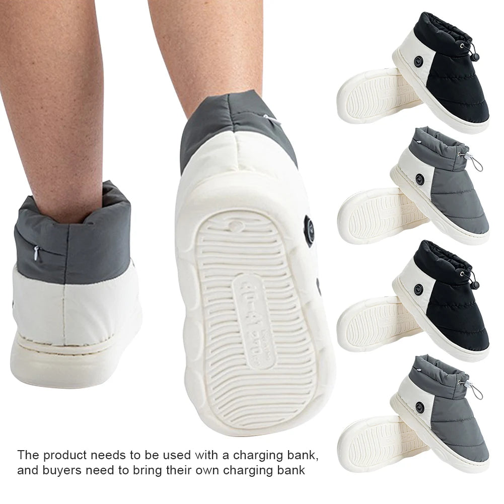 Heated Shoes with Adjustable Foot Warmers