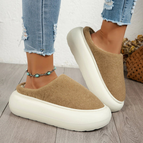 Warm Plush Indoor Winter Slippers for Women