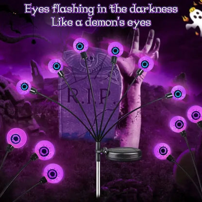 Lighted Halloween Eyeball Props Solar Garden Lights