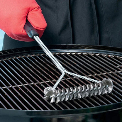 Stainless Steel Barbecue Grill Brush Cleaner