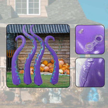 Giant Inflatable Octopus Tentacles Scary Halloween Decorations