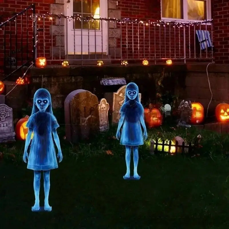 Lighted Ghosts Halloween Decoration for Outdoor