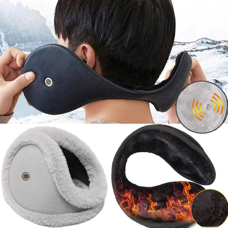 Plush Winter Ear Muffs with Earpiece