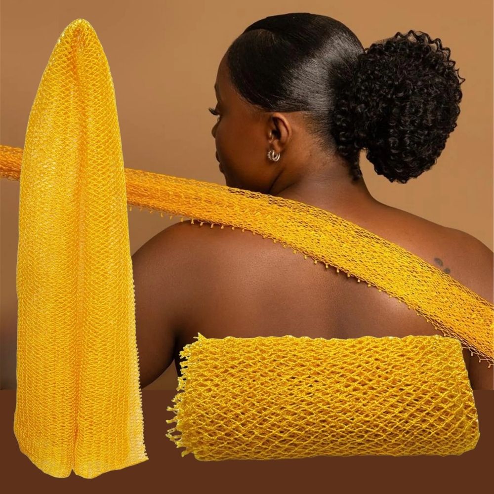 African Net Sponge Exfoliating Bath Scrubber