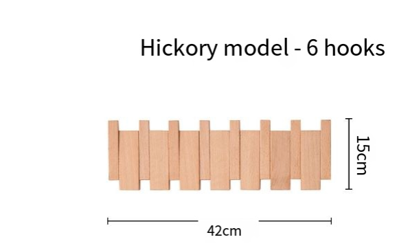 Simplicity Piano Key Wall Coat Rack (One Piece)