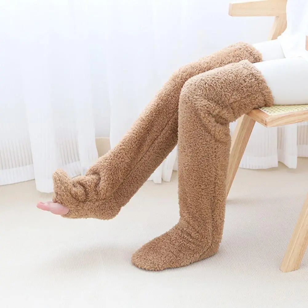 Cozy Fleece Winter Socks Long Warm Stockings