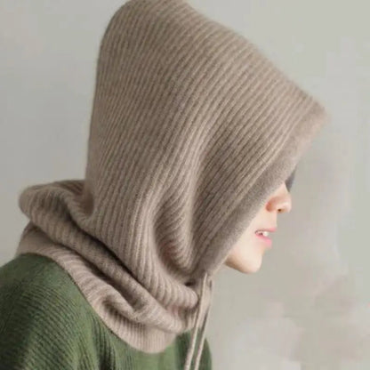 Knitted Hooded Balaclava Hat Neck Warmer