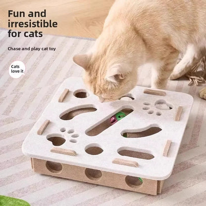 Felt Interactive Cat Puzzle Toy Box