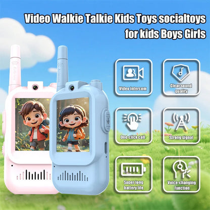 Childrens 2 Pack Video Walkie Talkie