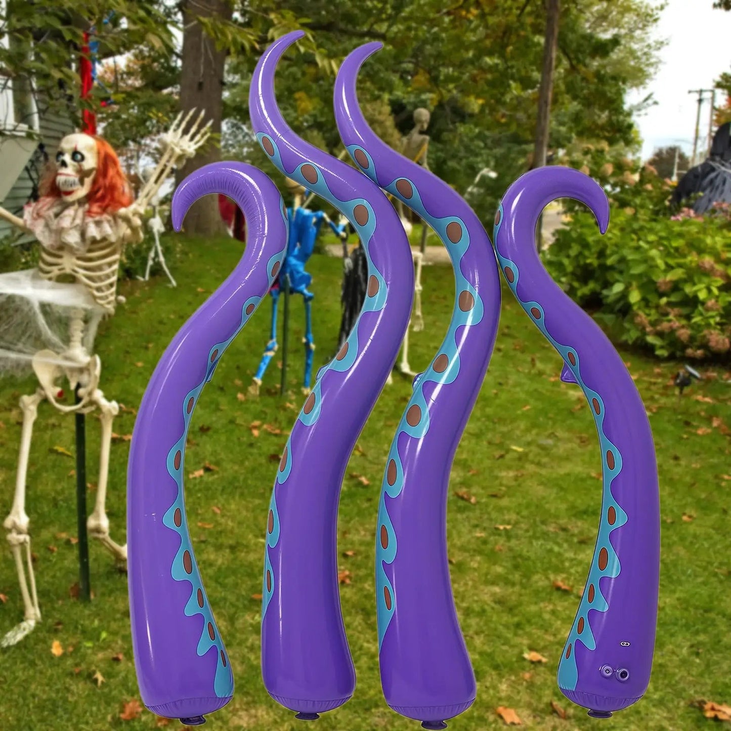 Giant Inflatable Octopus Tentacles Scary Halloween Decorations