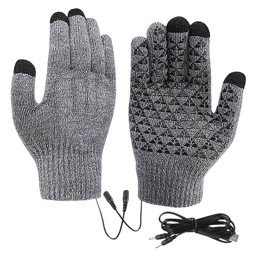 USB Touchscreen Heated Gloves for Winter