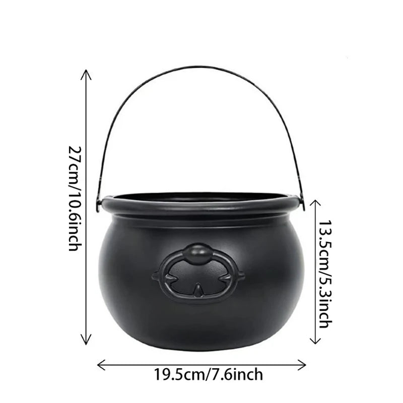 Witch Cauldron Halloween Candy Bowl