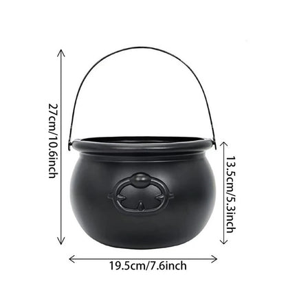 Witch Cauldron Halloween Candy Bowl