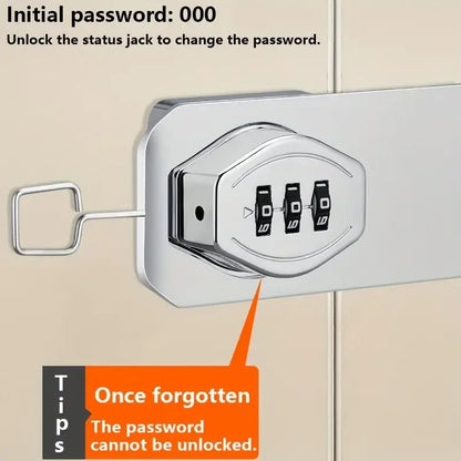 Secure Cabinet Lock with 3-Digit Combination Lock