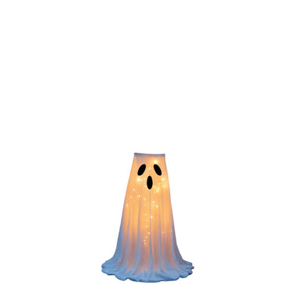 Lighted Halloween Candy Bowl Stand with Ghost Design