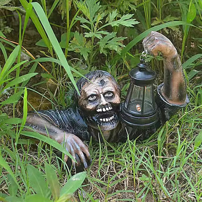 Scary Zombie Outdoor Halloween Decor with LED Light