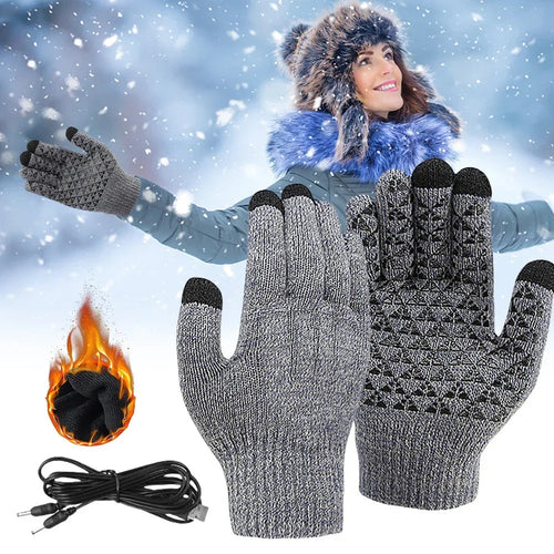 USB Touchscreen Heated Gloves for Winter