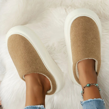 Warm Plush Indoor Winter Slippers for Women
