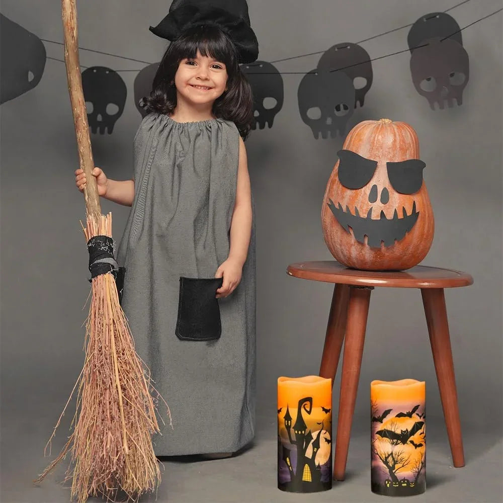 Halloween Flameless Candles Set