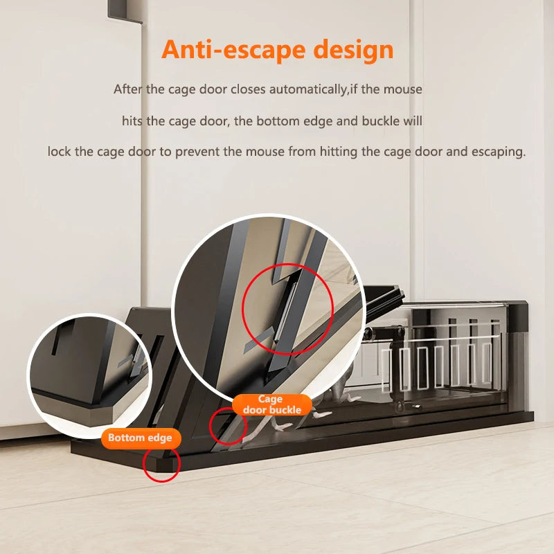 Automatic Mouse Trap Cage with Sensitive Trigger