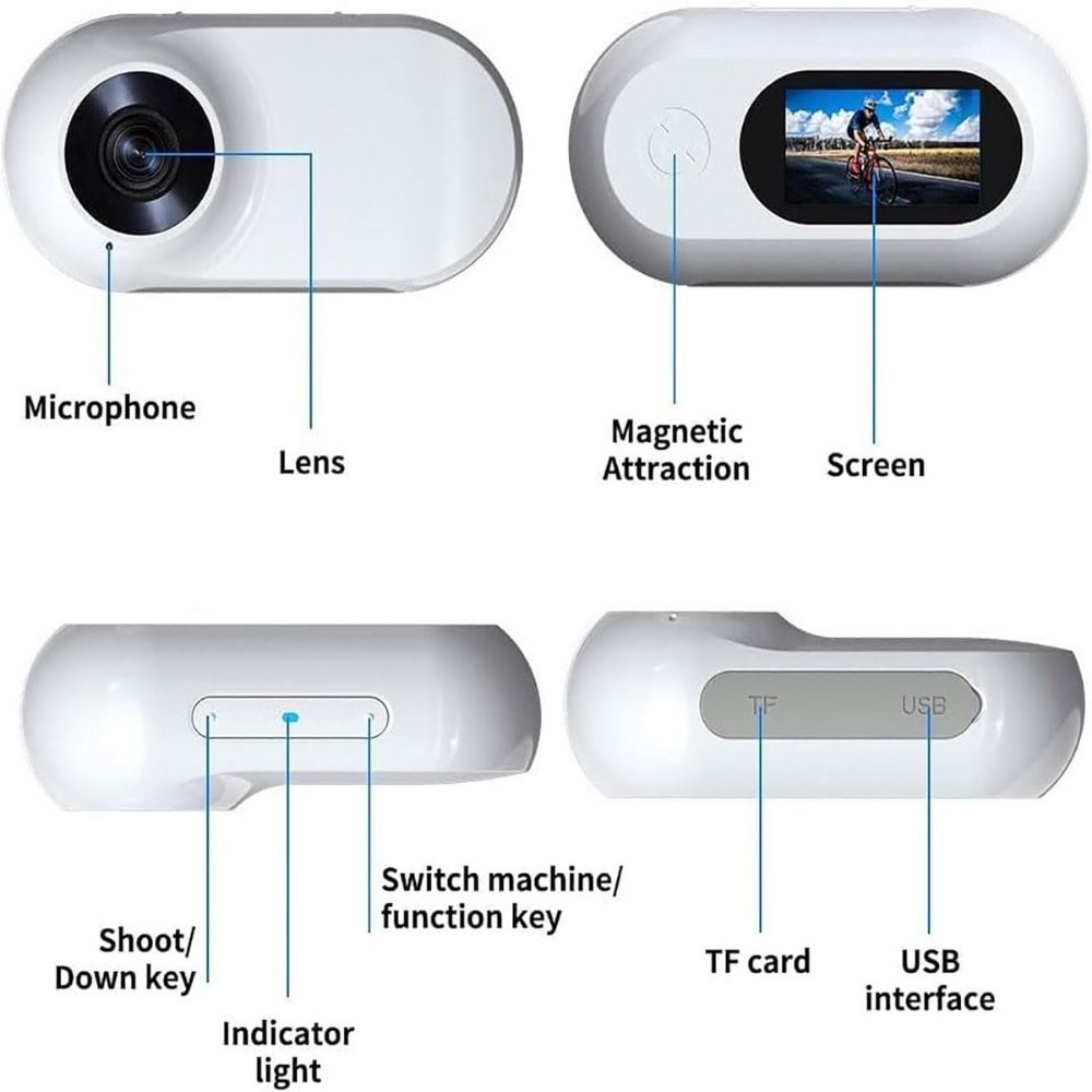 Mini Magnetic Action Camera POV Sport Recorder