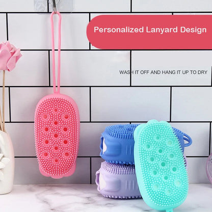 Silicone Body Scrubber with Soap Dispenser