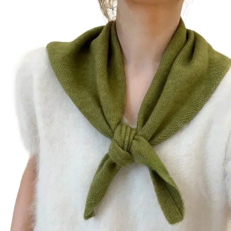 Korean Style Knitted Scarf for Winter Women