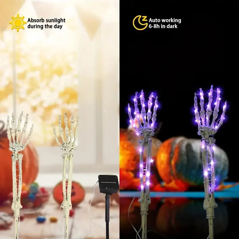 Halloween Skeleton Hand Solar Lights