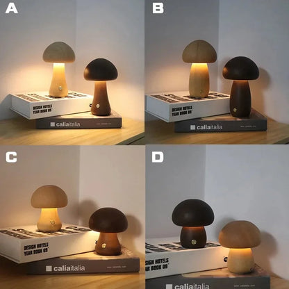 Mushroom Night Light Bedside Lamp