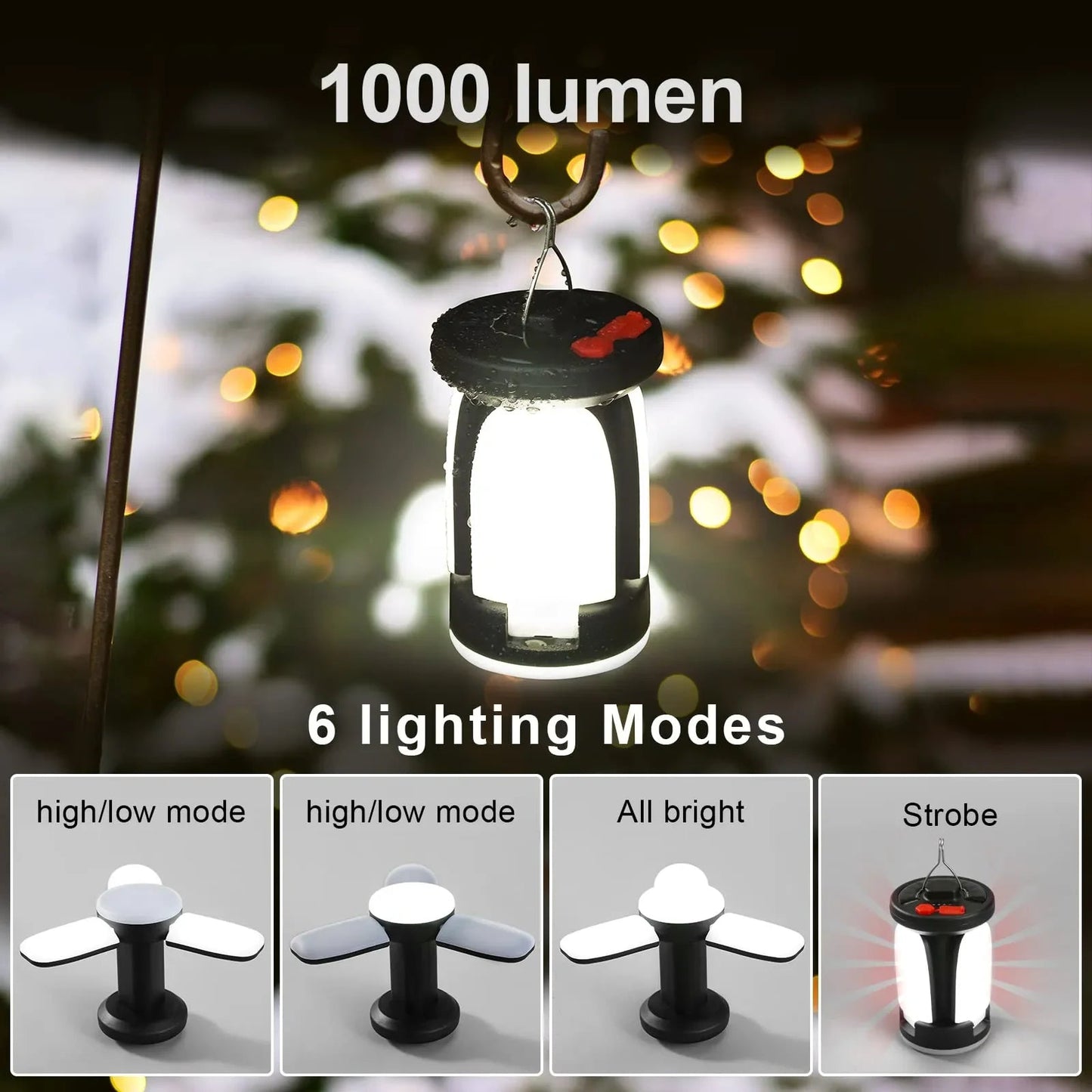 Solar USB Folding Leaf Camping Lantern