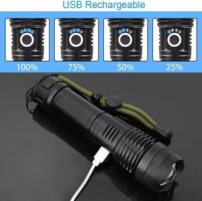 High Lumen Rechargeable Flashlight