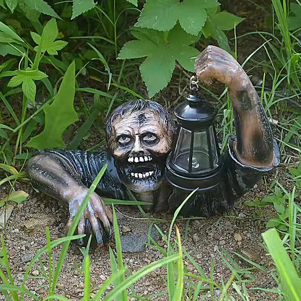 Scary Zombie Outdoor Halloween Decor with LED Light