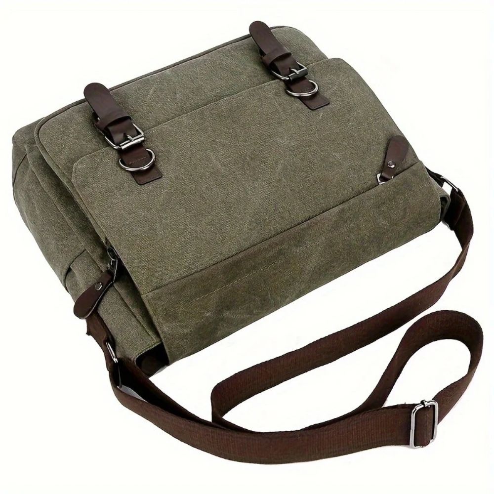 Mens Canvas Satchel Messenger Sling Bag