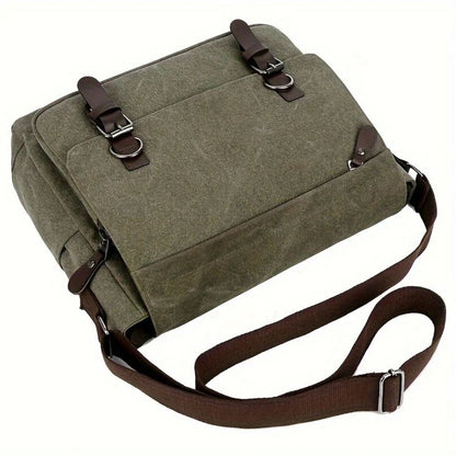 Mens Canvas Satchel Messenger Sling Bag