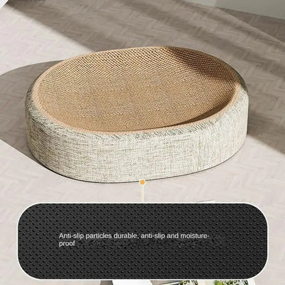 Oval Sisal 2 in 1 Cat Scratcher Bed
