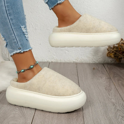 Warm Plush Indoor Winter Slippers for Women
