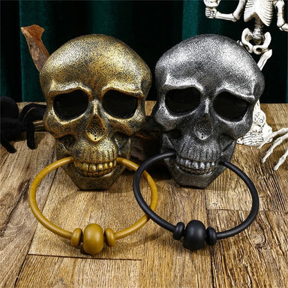 Skeleton Head Door Knocker Halloween Decoration