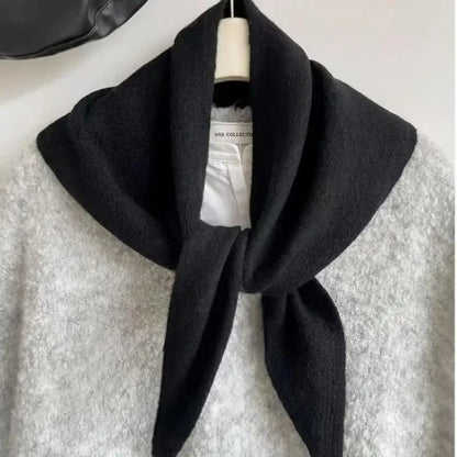 Korean Style Knitted Scarf for Winter Women