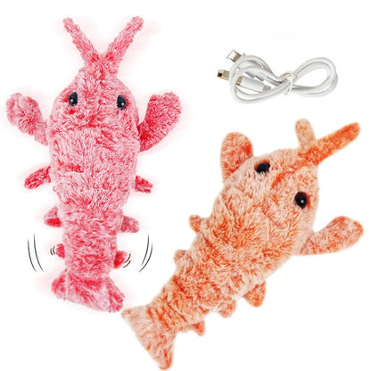 Electric Jumping Shrimp Pet Toy