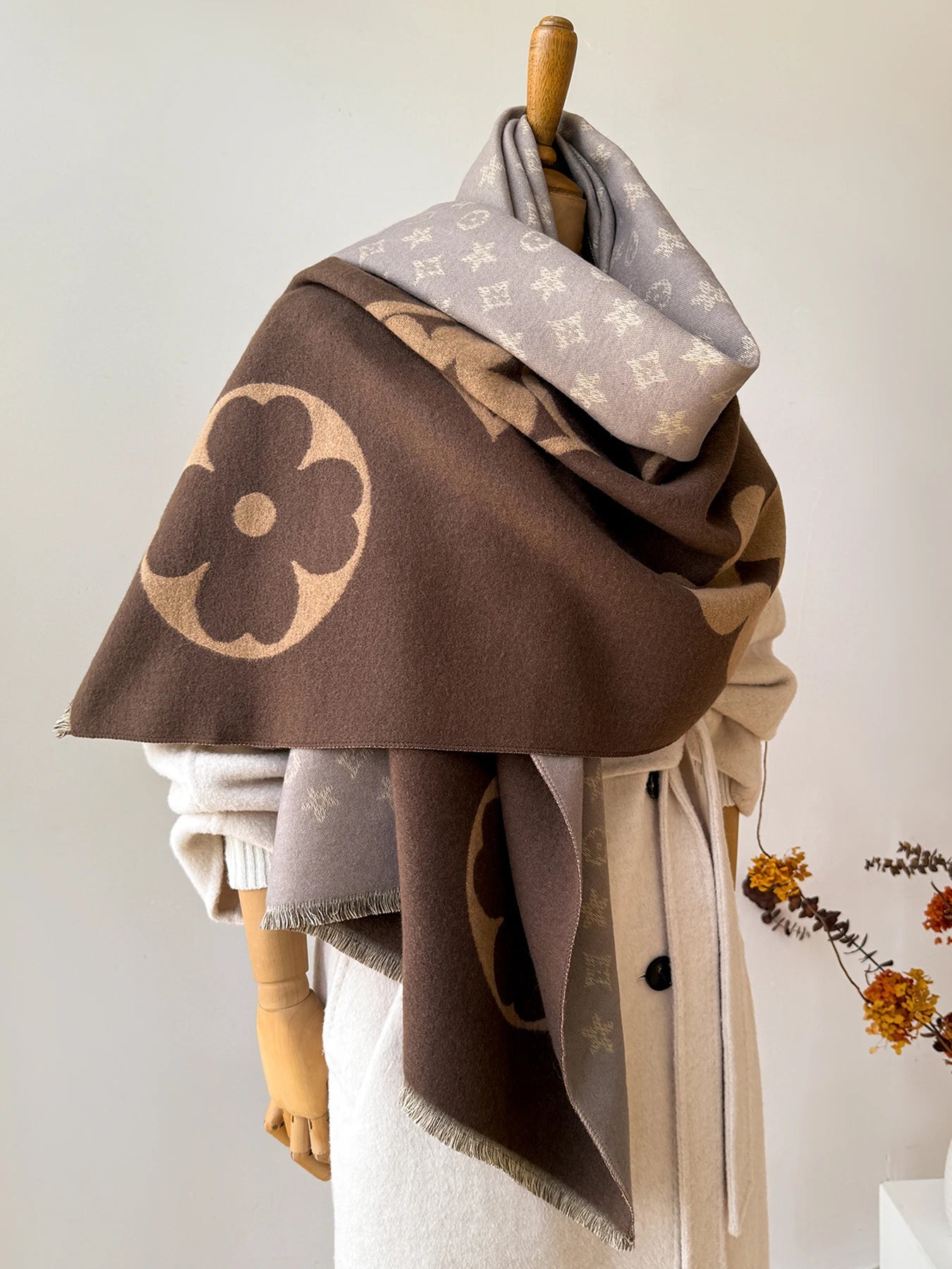 Luxury Faux Cashmere Winter Scarf Neck Warmer