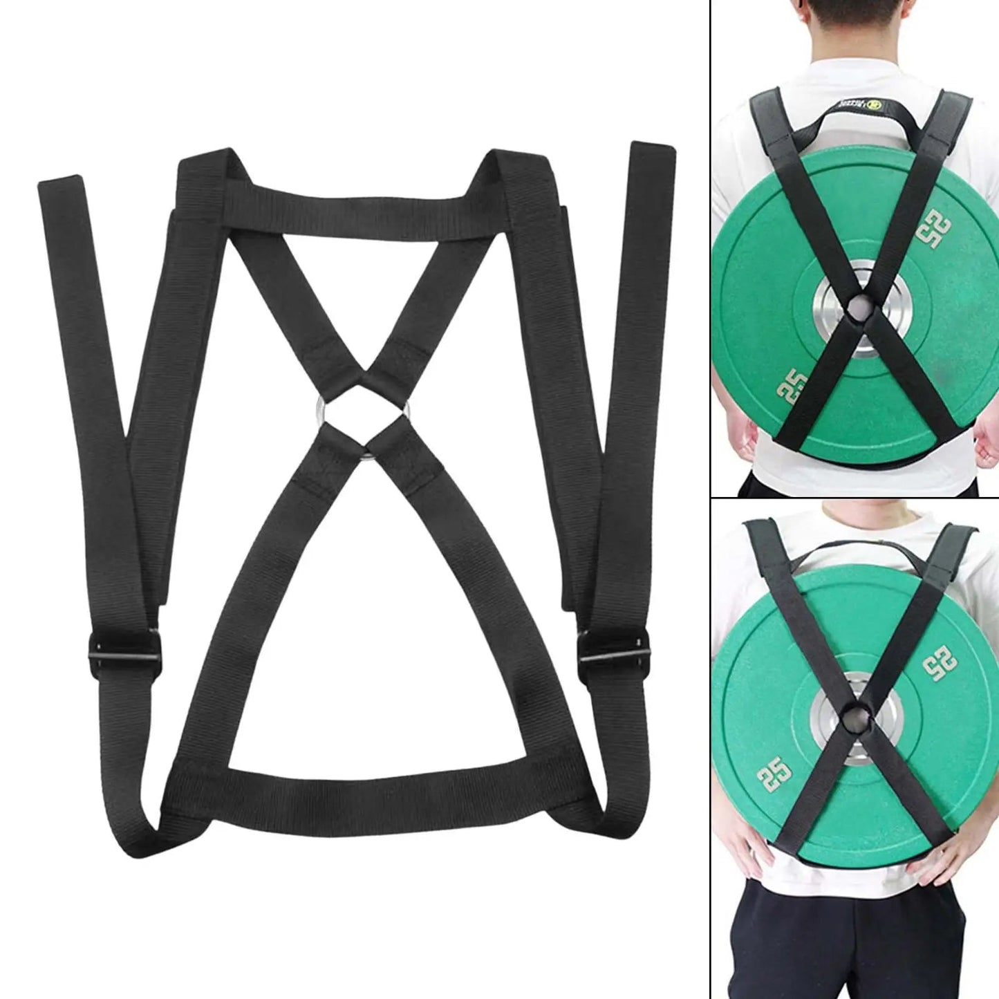 Adjustable Weighted Training Vest for Barbell Plates