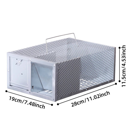 Single Door Reusable Mouse Trap Metal Cage