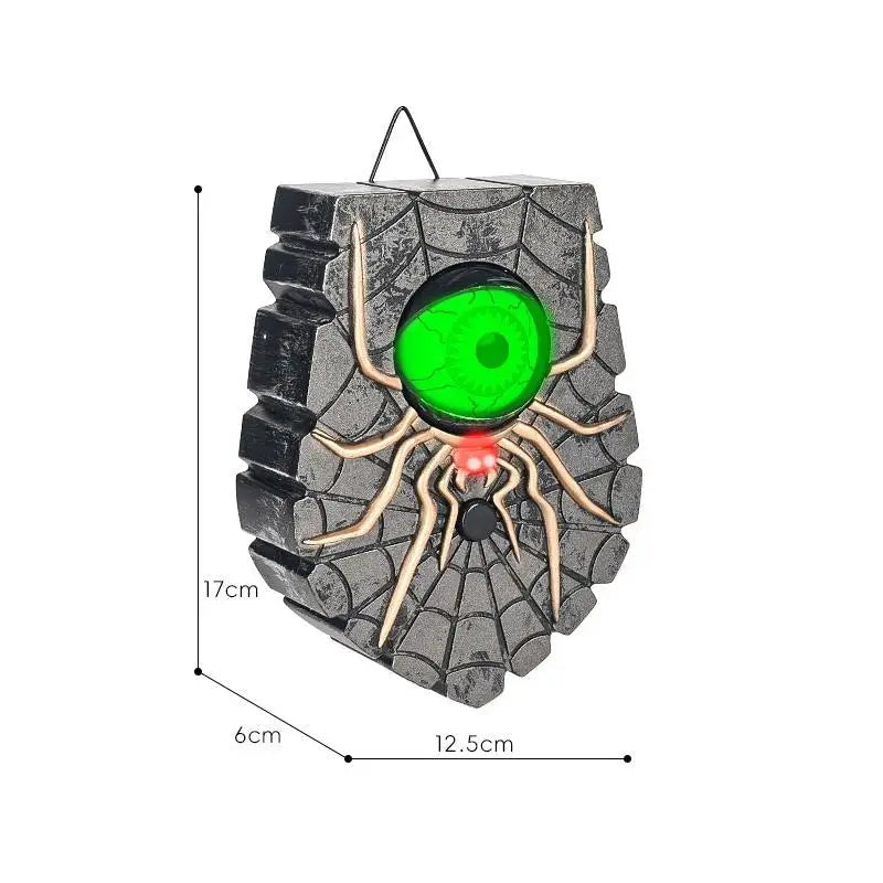 Creepy Spider Eyeball Doorbell Halloween Outdoor Ornament